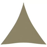 Parasole ogrodowe - vidaXL Żagiel ogrodowy, tkanina Oxford, trójkątny, 3x4x4 m, beżowy 135174 - miniaturka - grafika 1