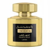 Wody i perfumy damskie - Lattafa Confidential Private Gold woda perfumowana spray 100ml - miniaturka - grafika 1