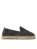 Espadryle męskie - Manebi Espadryle Suede Flat Espadrilles W 1.0 C0 Szary - miniaturka - grafika 1