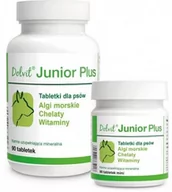 Suplementy i witaminy dla psów - Dolvit Junior  Plus Mini 90 tabletek - miniaturka - grafika 1