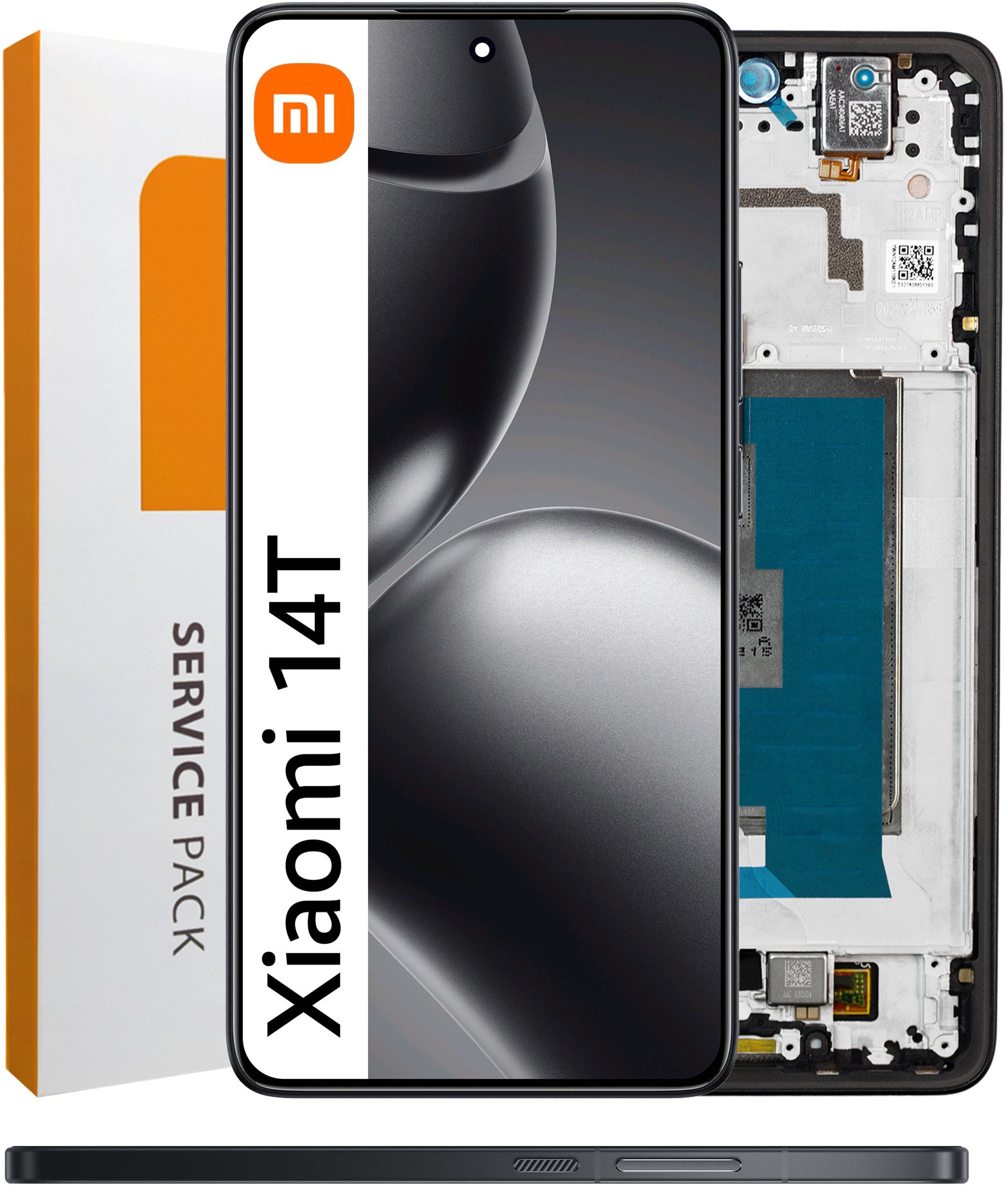 Wyświetlacz do Xiaomi 14T Ekran LCD Ramka Czarna Oryginał Zila 5904858353828