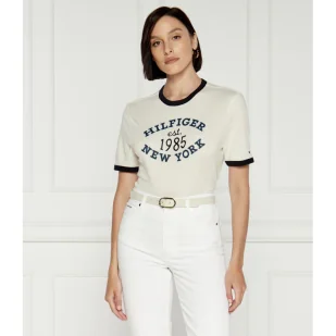 Tommy Hilfiger T-shirt VARSITY | Regular Fit - Koszulki i topy damskie - miniaturka - grafika 1