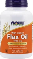 Suplementy naturalne - Olej lniany Now Foods Hi-Lingan organiczny 120 k (733739017802) - miniaturka - grafika 1