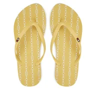 Klapki i japonki damskie - Japonki Tommy Hilfiger FW0FW08518 Żółty - miniaturka - grafika 1