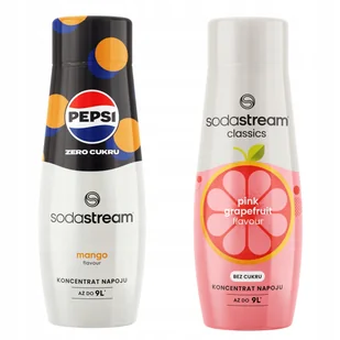 Zestaw 2 koncentratów do wody. Sodastream Pepsi MAX Mango + Grapefruit Zero - Syropy i koncentraty owocowe - miniaturka - grafika 1