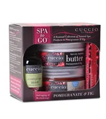 Pozostałe akcesoria do kąpieli i SPA - Cuccio Naturale Zestaw SPA TO GO Figa i Granat do pielęgnacji ciała, dłoni i stóp U3201 - miniaturka - grafika 1