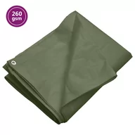 Folie budowlane - Lumarko Plandeka, 260 g/m², 6x6 m, zielona, HDPE! - miniaturka - grafika 1