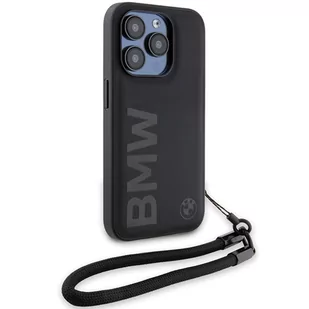 BMW BMHCP15X23RMRLK iPhone 15 Pro Max 6.7" czarny/black hardcase Signature Leather Wordmark Cord - Etui i futerały do telefonów - miniaturka - grafika 3