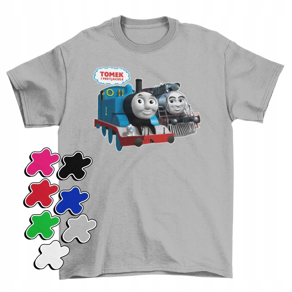 Koszulka T-Shirt Dziecięca Z Nadrukiem Tomek I Przyjaciele -M 134-140