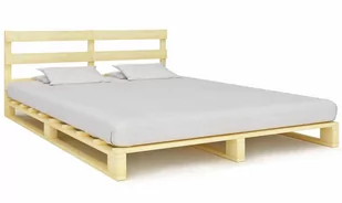 Podwójne łóżko z palet - Relli 180 x 200 cm - Łóżka - miniaturka - grafika 1