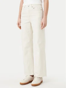 Vero Moda Jeansy Tessa 10287303 Écru Wide Leg - Spodnie damskie - miniaturka - grafika 1