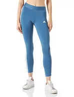 Legginsy - adidas Damskie legginsy w rozmiarze 3S, niebieskie/białe, XS/S - miniaturka - grafika 1