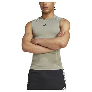 adidas Męska koszulka treningowa Techfit bez rękawów, XXL - Koszulki sportowe męskie - miniaturka - grafika 1