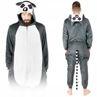 Piżamy damskie - PIŻAMA JEDNOCZĘŚCIOWA ONESIE KIGURUMI LEMUR MĘSKIE PREZENT CHŁOPAKA DRES S - miniaturka - grafika 1