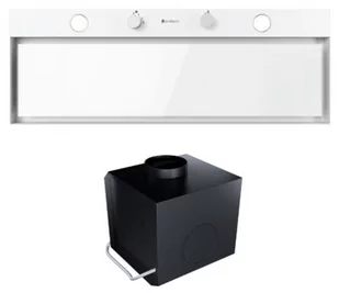 Okap szafkowy (wkład) GLOBALO Fluxime 90.1 White + Turbina TW 1.2 - Okapy kuchenne - miniaturka - grafika 1