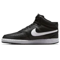 Buty sportowe męskie - Buty Nike Court Vision Mid Next Nature M DN3577 001 czarne - miniaturka - grafika 1