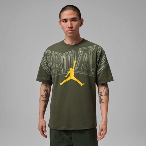 T-shirt męski okrągły dekolt Jordan rozmiar IQ0708-325 r. S
