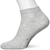 Skarpetki damskie - Seidensticker Skarpety męskie do sneakersów, szary, 39 EU - miniaturka - grafika 1