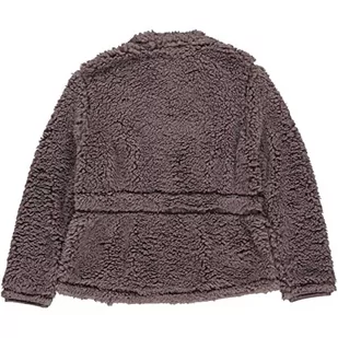 Müsli by Green Cotton Dziewczęca kurtka polarowa Frill, Grape, 122 cm - Kurtki i płaszcze dla dziewczynek - miniaturka - grafika 1