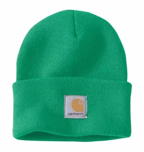 Czapka zimowa Carhartt Acrylic Watch Hat A18 Malachite - Czapki damskie - miniaturka - grafika 1