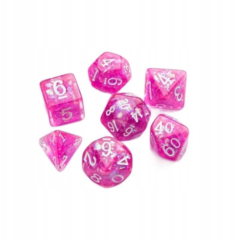 Gamegenic Candy-like Series - RPG Dice Set - Raspberry