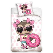 Pościel dla dzieci - Dziecięca pościel bawełniana Sowa Sandy, 140 x 200 cm, 70 x 90 cm - miniaturka - grafika 1