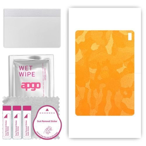 folia naklejka skórka strukturalna na TYŁ do HTC A103 - Moro Camo Żółty - apgo SKINS