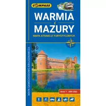 Wydawnictwo Compass Warmia i Mazury Mapa atrakcji turystycznych - Powieści - miniaturka - grafika 1