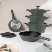 Zestawy garnków i patelni - Zestaw garnków BerlingerHaus 10 el. BH-8207 MATTE GREEN - miniaturka - grafika 1