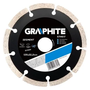 Graphite tarcza tnąca segmentowa 125x22mm 57H617 - Tarcze do pił - miniaturka - grafika 1