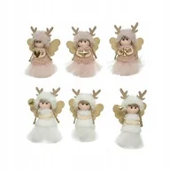 Ozdoby bożonarodzeniowe - Figurka Świąteczna Brokatowy Aniołek 12 Cm - miniaturka - grafika 1