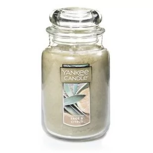 Yankee Candle Large Jar Sage Citrus 623g - Świece - miniaturka - grafika 1
