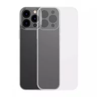 Etui i futerały do telefonów - Baseus Frosted Glass Case etui pokrowiec do iPhone 13 Pro Max sztywna obudowa z żelową ramką przezroczysty ARWS000802 - miniaturka - grafika 1