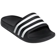 Buty dla chłopców - Kapcie dziecięce Adidas Adilette Aqua K Rozmiar butów (UE): 38 / Kolor: czarny/biały - miniaturka - grafika 1