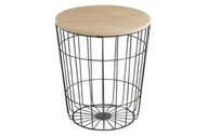 Ławy i stoliki kawowe - Actona Stolik LOTUS S black/wood 105785 - miniaturka - grafika 1