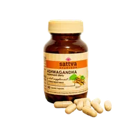 Witaminy i minerały - ASHWAGANDHA EKSTRAKT (450 mg) Suplement diety, 60 kaps. - SATTVA - miniaturka - grafika 1