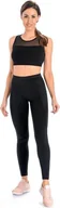 Legginsy - Teyli Legginsy sportowe bawełniane Push Up czarne Czarny 3XL - miniaturka - grafika 1