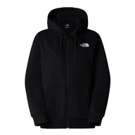 Bluzy sportowe damskie - Bluza The North Face Simple Dome Full Zip 0A89EWJK31 - czarna - miniaturka - grafika 1