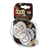 Smoczki uspokajające - Lovi Smoczek silikonowy dynamiczny 6-18 I LOVE - miniaturka - grafika 1