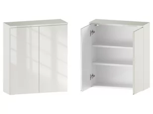 Szafka nad Pralkę ETH 60 cm 2D - Kaszmir Wysoki Połysk - Szafki łazienkowe - miniaturka - grafika 1