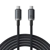 Kable USB - Kabel USB-C do USB-C Baseus Crystal Shine 100W, 1,5m 20Gb (czarny) - miniaturka - grafika 1
