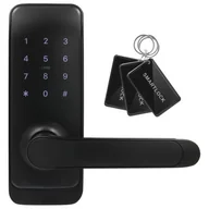 Systemy inteligentnych domów - Klamka EURA ELH-51H4 Czarny - miniaturka - grafika 1