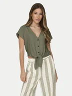 Koszule damskie - ONLY Koszula Siesta 15322270 Zielony Regular Fit - miniaturka - grafika 1