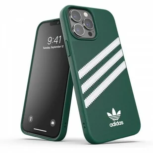 Adidas Etui 3-stripes Snap Case do iPhone 13 Pro Max, zielono-białe - Etui i futerały do telefonów - miniaturka - grafika 1