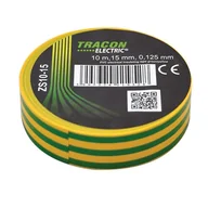 Inne mocowania - Praxa Tracon Electric izolacyjna 10mx15mm żółto-zielony ZS10-15 - miniaturka - grafika 1