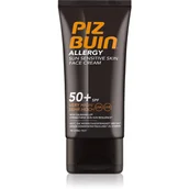 Balsamy i kremy do opalania - Krem przeciwsłoneczny Piz Buin Allergy Sun Sensitive Skin Face Cream SPF50 50 ml (3574661117621) - miniaturka - grafika 1