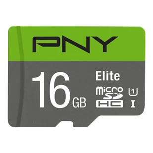 PNY Elite microSDHC 16GB UHS-I Klasa 10 - Karty pamięci - miniaturka - grafika 1