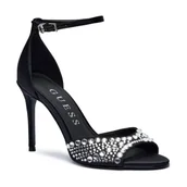 Sandały damskie - Guess Sandały na szpilce KABLE | z dodatkiem skóry - miniaturka - grafika 1