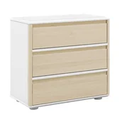 Komody dla dzieci - Komoda niska Funflex 3S Brzoza - miniaturka - grafika 1