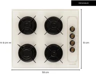 Płyty gazowe do zabudowy - Hausberg BERVIN DIS TICARET LTD STI HB-570RST - miniaturka - grafika 1